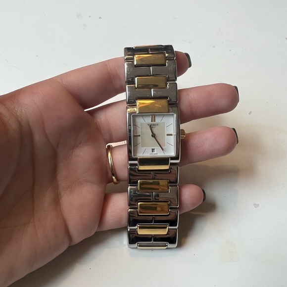Tissot T-Lady Square 1853 Two Tone Watch - Picture 3 of 9